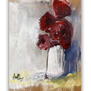 Flowers On Cardboard